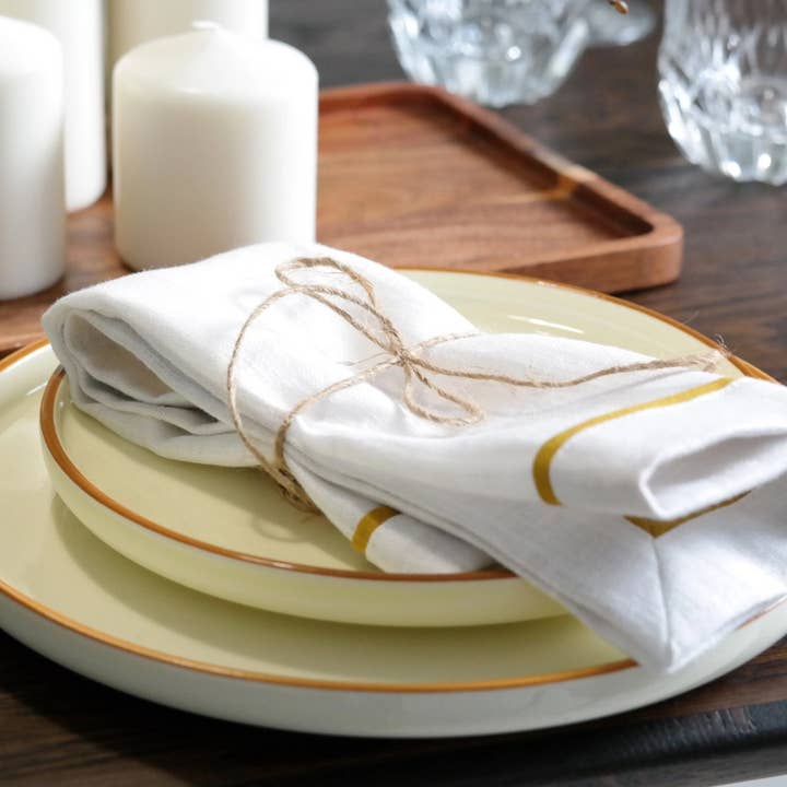 Liem Home - Wholesale Dinner & Cloth Napkin - Linen Napkins with Mitered Corners and Edging8