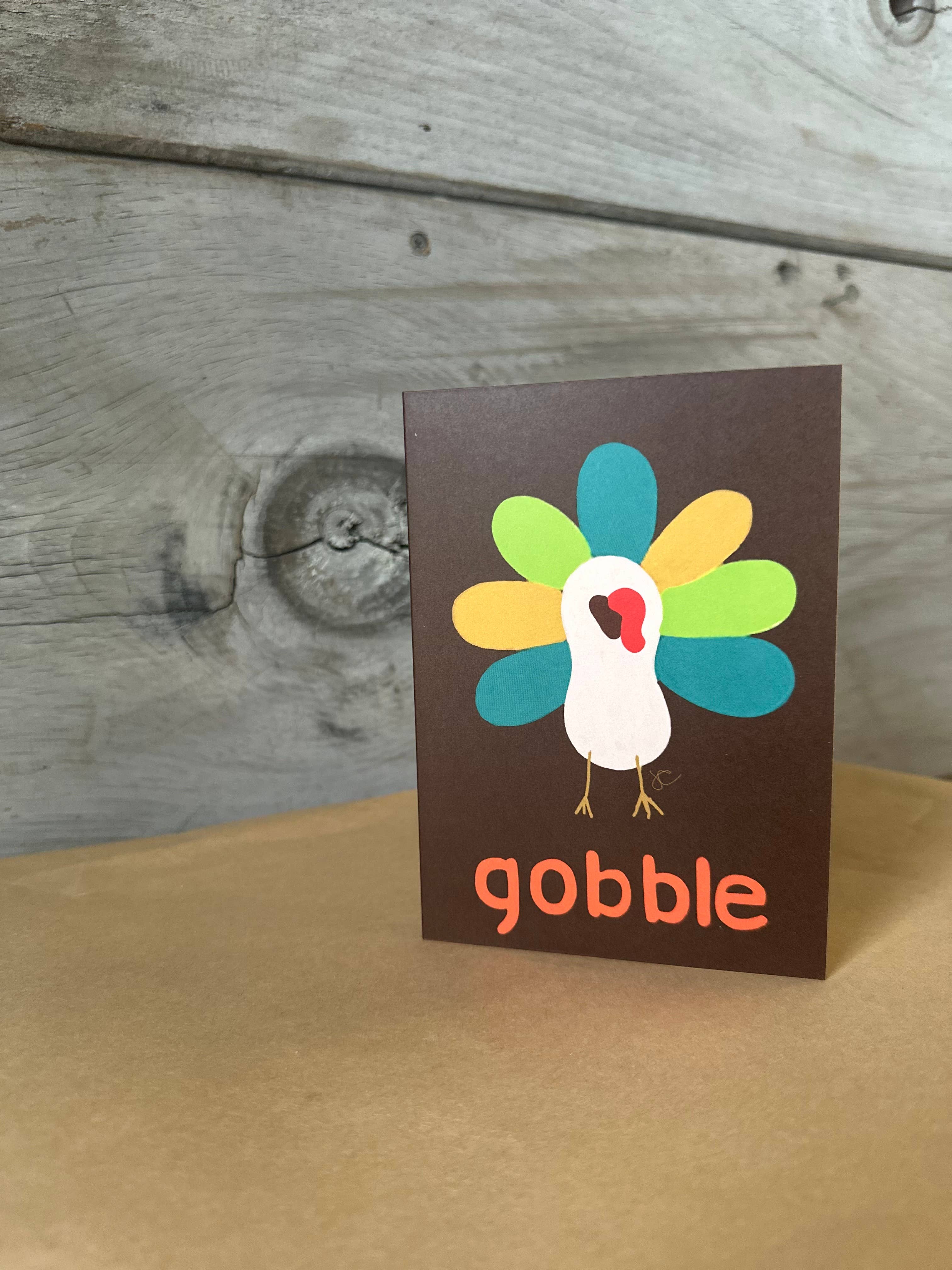 Citrus Daisy - Wholesale Thanksgiving Card - Colorful Turkey Gobble Card1