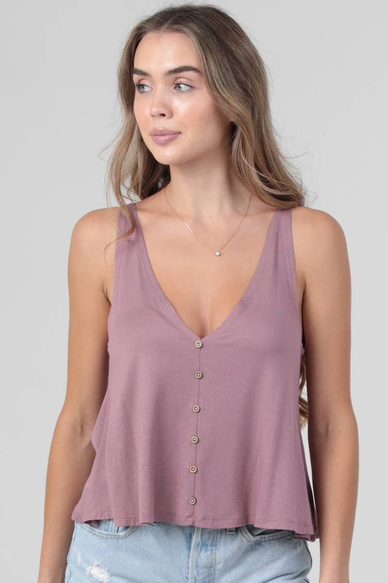 ANGIE – Engroshandel Tanktop – Kvinder – X2T72-ASIS SVINGENDE TANK TOP MED V-HALS MED ÅBEN RYG BASISTANK3