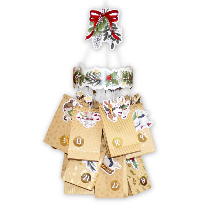 Papierdrachen - Wholesale Advent Calendar - Adv Hanging Mobile Wreath - Set 02