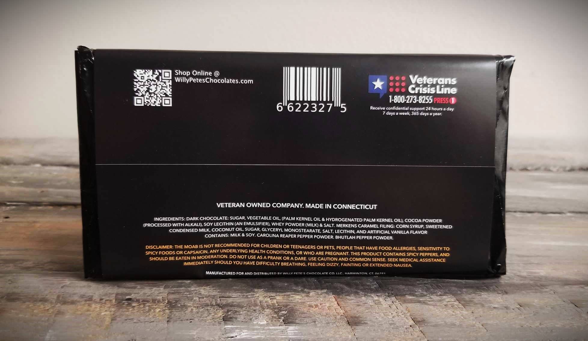 Willy Petes Chocolate Co - Vente Barre chocolatée - Tablette de chocolat noir M.O.A.B. 2.0 (Mother Of All Bars)2