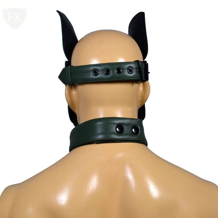 Meninleather - Vente Déguisement – chat et chien - Masque à capuche en cuir de vachette véritable pour chiot et chien, costume de reconstitution, équipement de reconstitution, masque de jeu pour chiot ou animal de compagnie, fait main