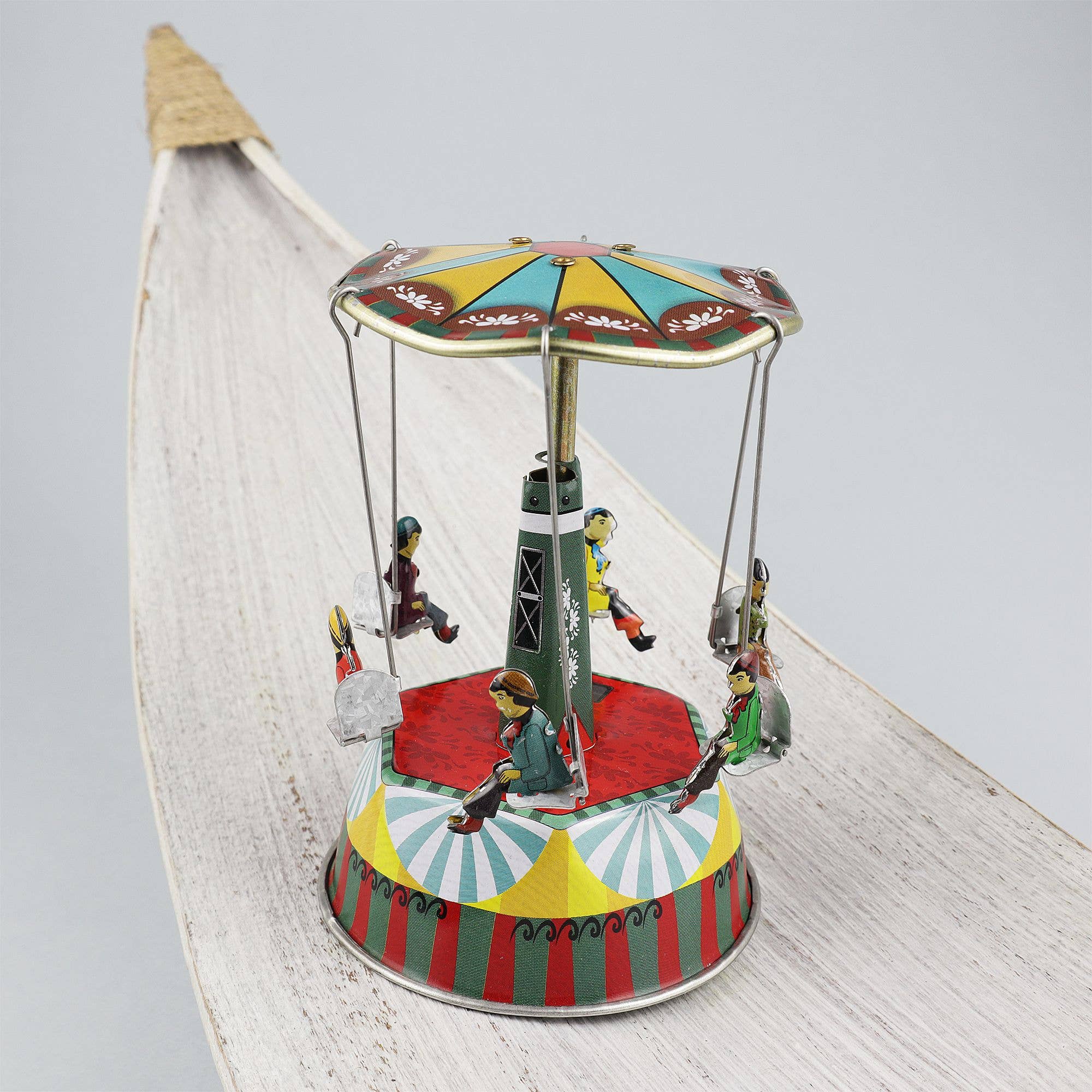 Tribal Trade GmbH - Wholesale Decorative Figurine - Tin toy carousel music 01 Amelie music box musical6