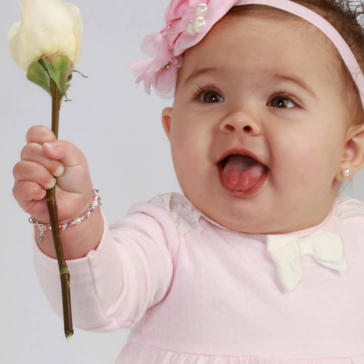 Cherished Moments – Großhandel Perlenarmband – Kinder – Mehrfarbige Perlenarmband für Babys und Kinder aus Sterlingsilber für Mädchen
