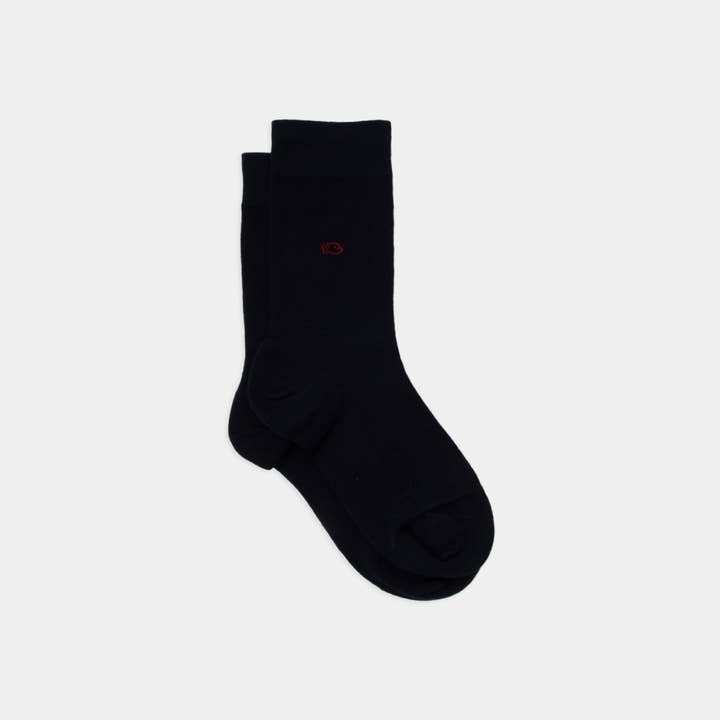 BILLYBELT - Vente Chaussettes – homme - Chaussettes En Coton Peigné Unies - Bleu Marine