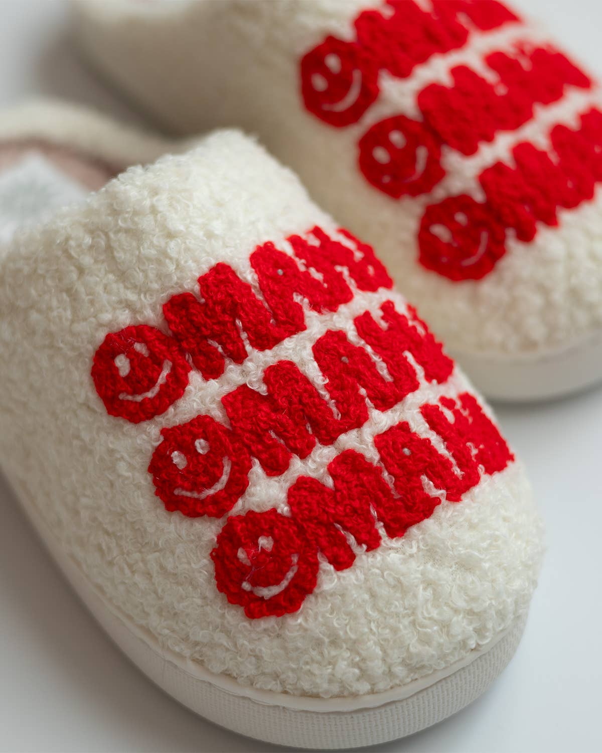 The Cold Hearted Collective - Wholesale Slippers - Women's - Omaha Smiley Slippers1