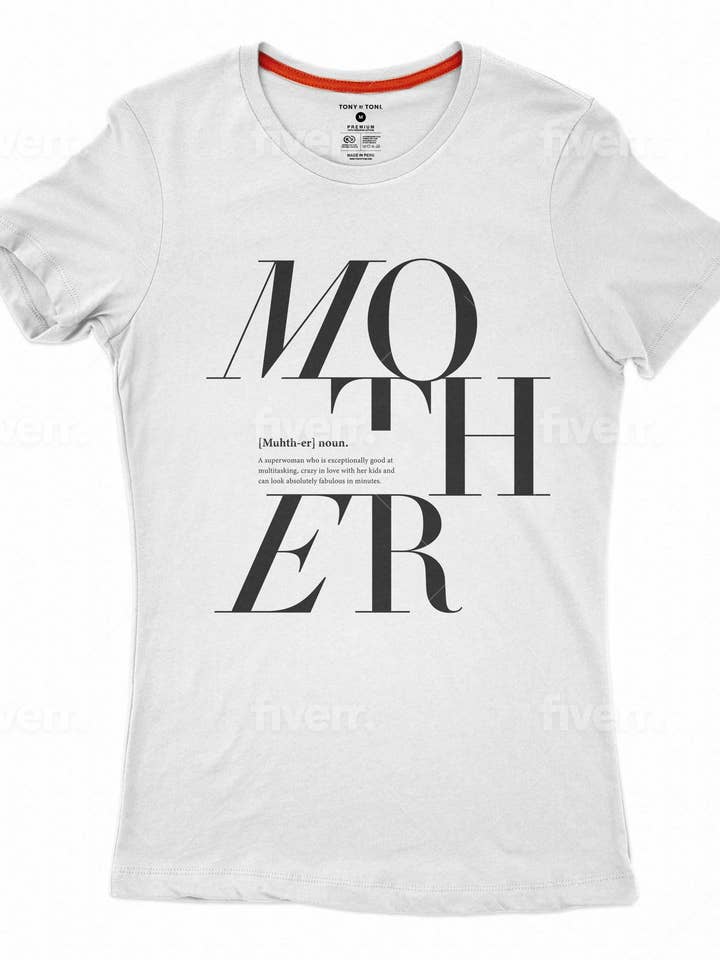 Tony by Toni - Wholesale Screen Printed T-Shirt - Women's - Mother logo Remix T-shirt1