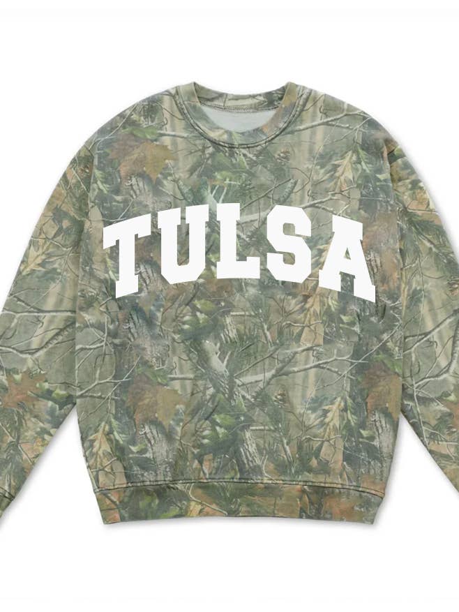 Tulsa Filled Gault Camo Sweatshirt for wholesale by LivyLu