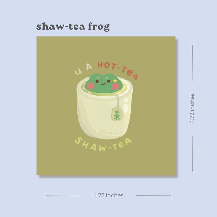 shaw-tea frog art print for wholesale by CXN ART