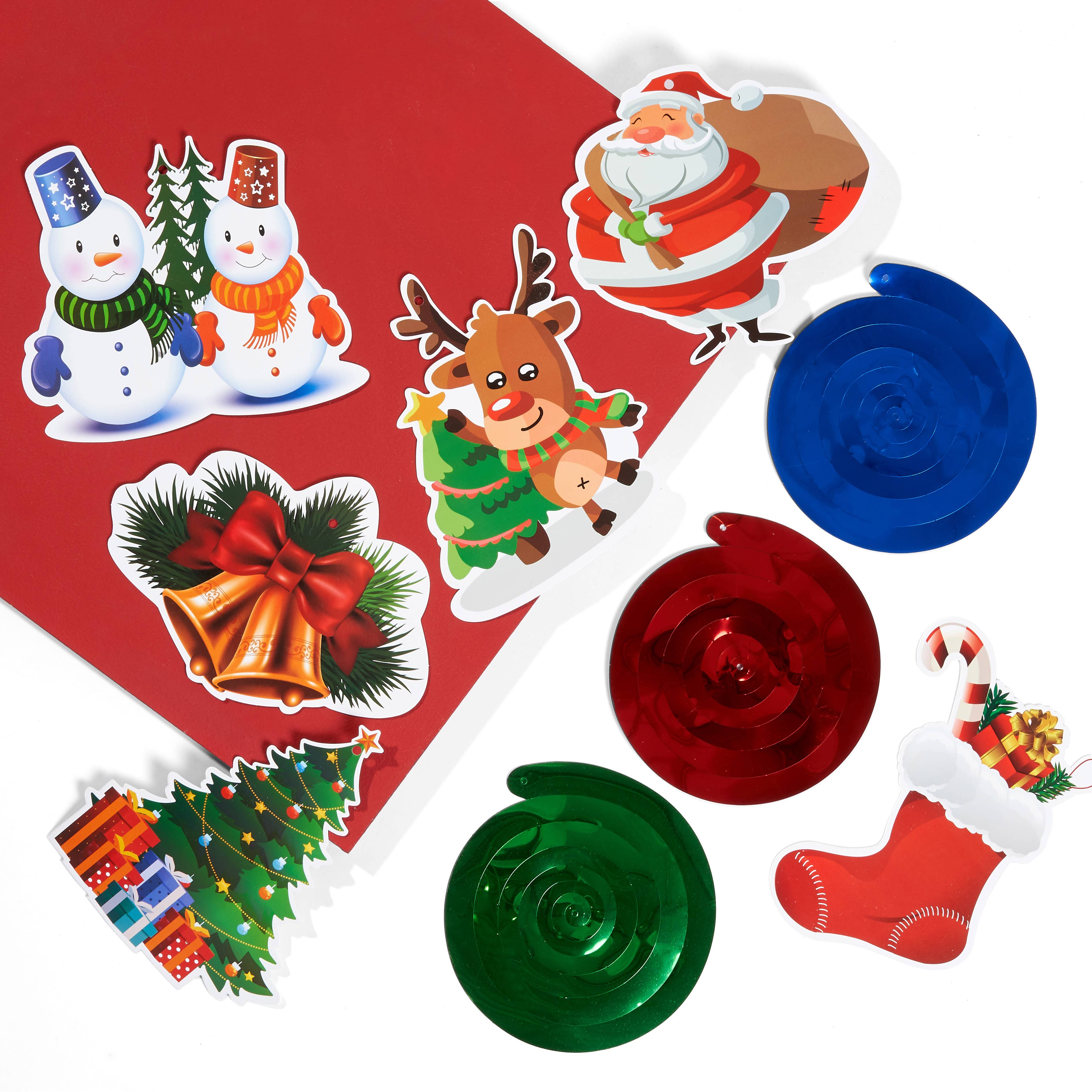 The Twiddlers – wholesale Christmas decoration – 36 Christmas Ceiling Decorations 115cm / 4ft -4