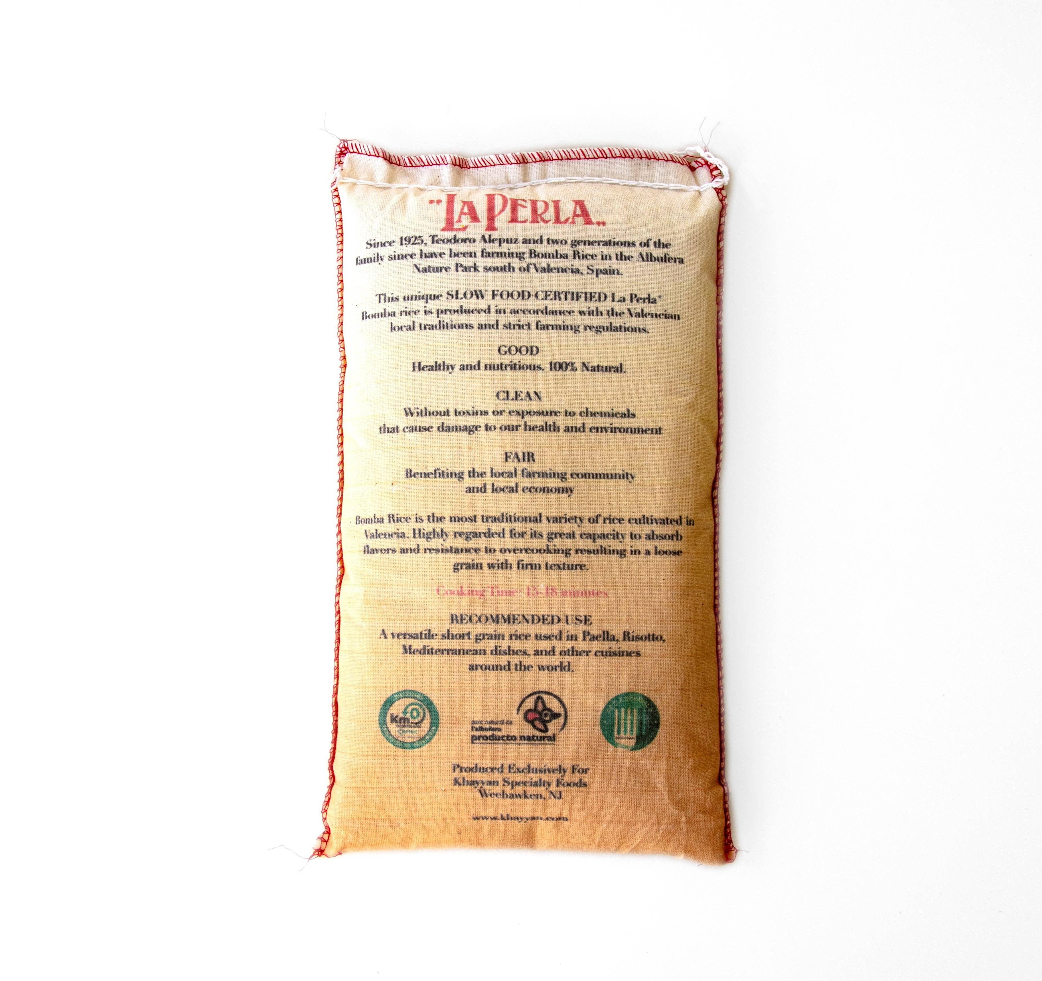 Khayyan Specialty Foods - Wholesale Rice - Paella Bomba Rice of Valencia 18/1kg - LA PERLA1