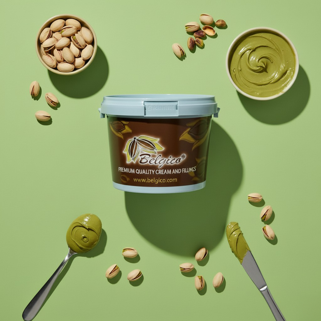 Belgico US - Vente Chocolat - Pâte de pistache premium Belgico® – seau de 4 kg4