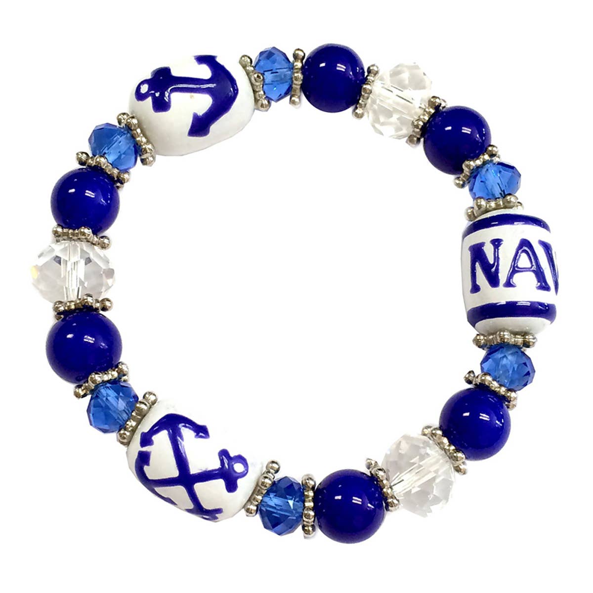 Fiona Accessories - Wholesale Beaded Bracelet - USA Military Navy Air Force Coast Guard Army Bracelet Gift15