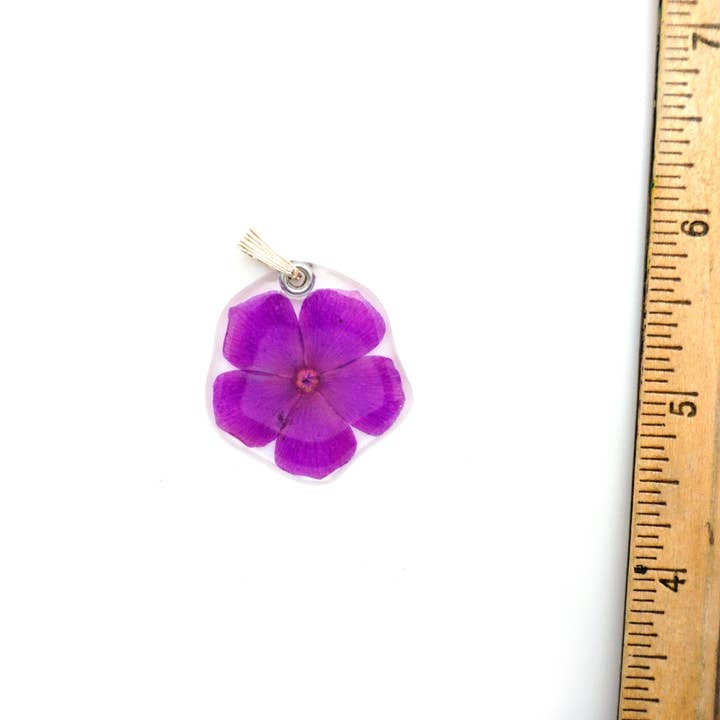 Petal Connection - Wholesale Individual Charm/Pendant - 69214 Phlox Flower Pendant3