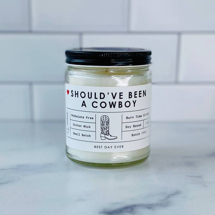 Rambling Caravan - Wholesale Jar/Filled Candle - Should've Been A Cowboy Candle2