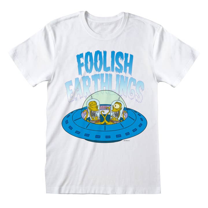 Simpsons Foolish Earthlings Unisex T-Shirt for wholesale by Heroes Inc. Europe B.V.
