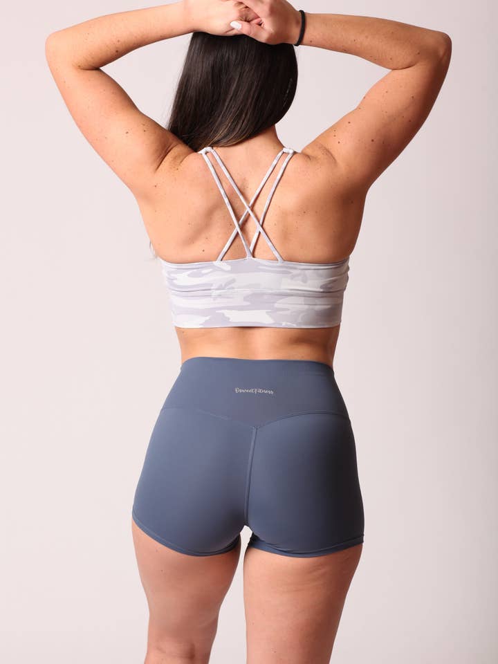 Eros Dusty Blue Shorts for wholesale by Osweetfitness Activewear