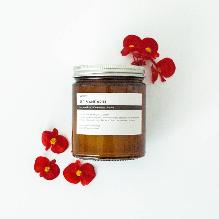 MANDARINA ROJA - vela de aceite esencial para venta al por mayor de Terralite