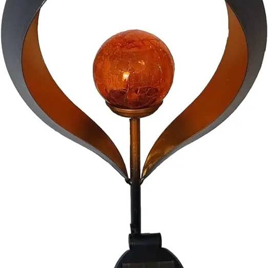 Lampada solare solare Sky in metallo nero altezza 90 cm fiamma per la vendita all'ingrosso da parte di Meinposten