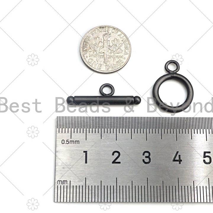 BestBeads&Beyond – wholesale Clasp – 1 Set Gold and Silver Plated Toggle Clasp, Y255