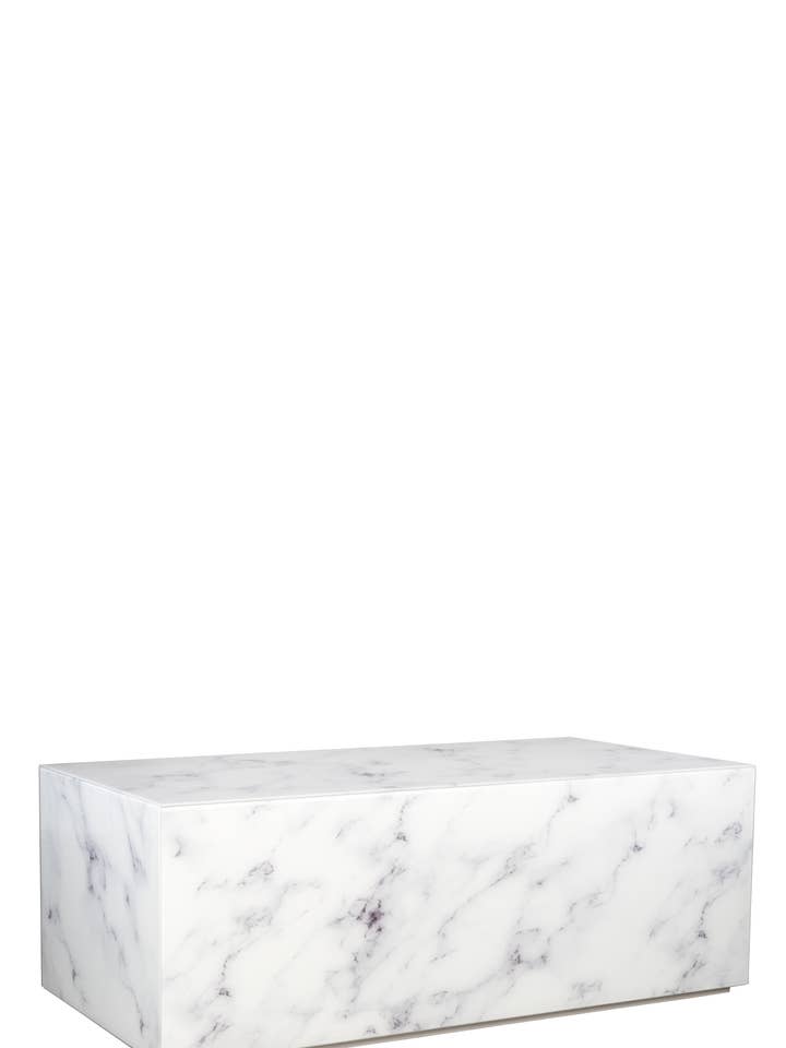 Matteo Table basse design en marbre Blanc pour la vente par Statements by J