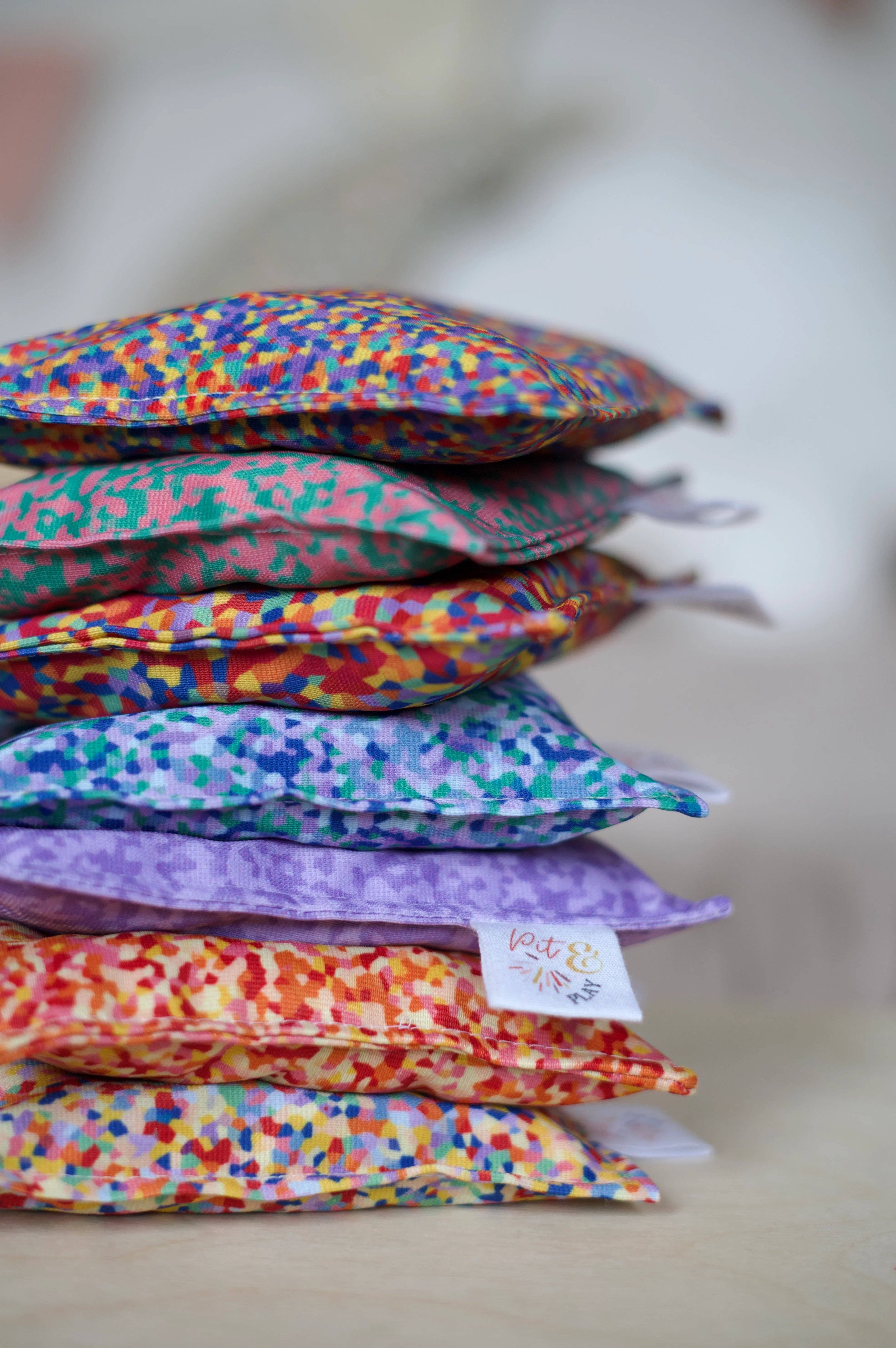 Pit and Play - Vente Peluche – enfant et bébé - Super Confetti Sensoriel Beanbag (Coussin de Graines) – Fait Main2