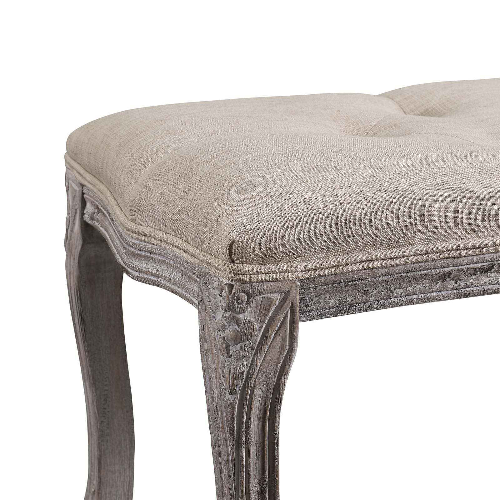 Modway - Wholesale Bench - Regal Vintage French Upholstered Fabric Bench4