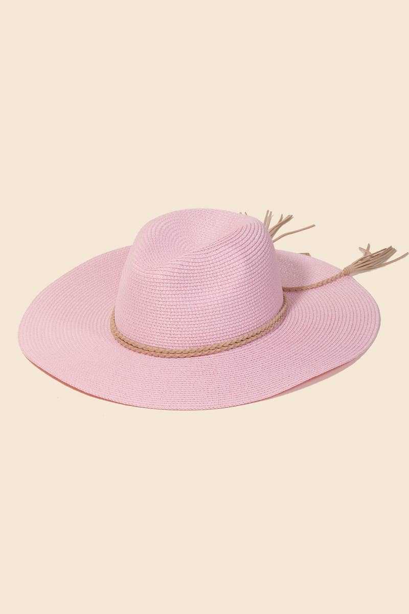 Anarchy Street - Vendita all'ingrosso Cappello di paglia - Donna - Cappello da sole con cinturino in corda intrecciata di paglia5