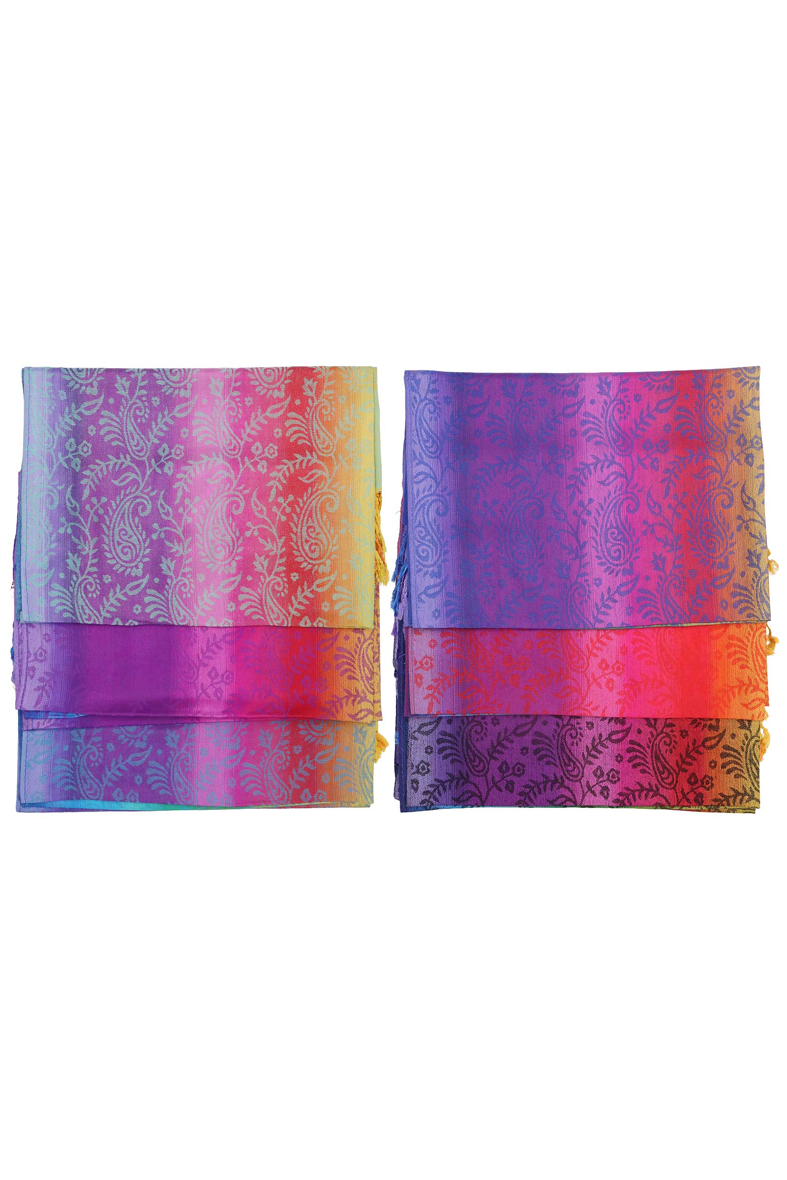 Assorted Rainbow Ombre Paisley Vineyard Pashmina Shawl for wholesale on Faire1