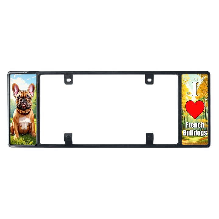 French-Bulldog-License-Plate-Frame for wholesale by My Proud Pet