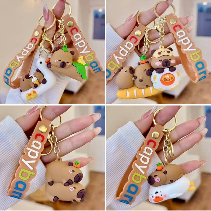 BCmini - Wholesale Keychain - Unisex - 12186 Capybara Life Key Charm-1211