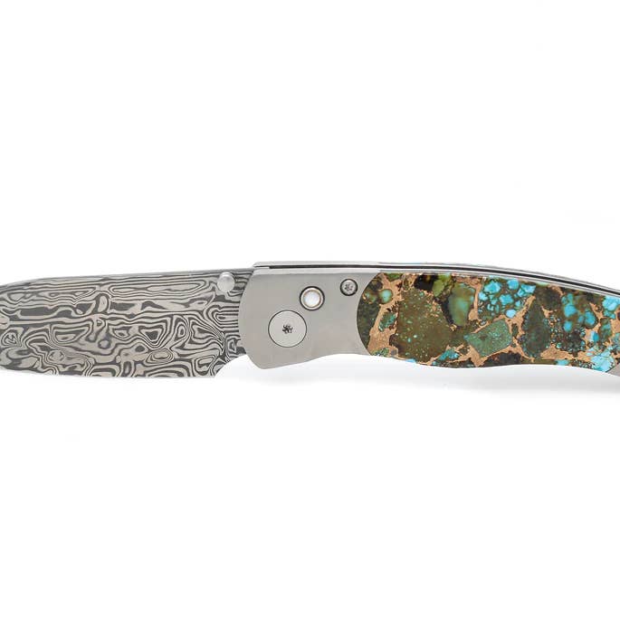 Collection exotique de pierres précieuses El Rey Damasteel pour la vente par Santa Fe Stoneworks