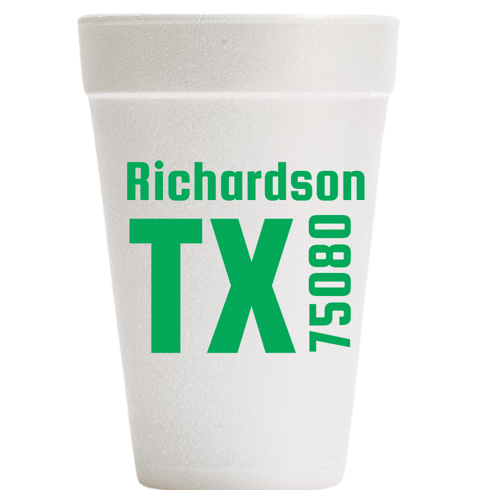 Southern Ink - Wholesale Disposable Cup - Zip Code Cups1