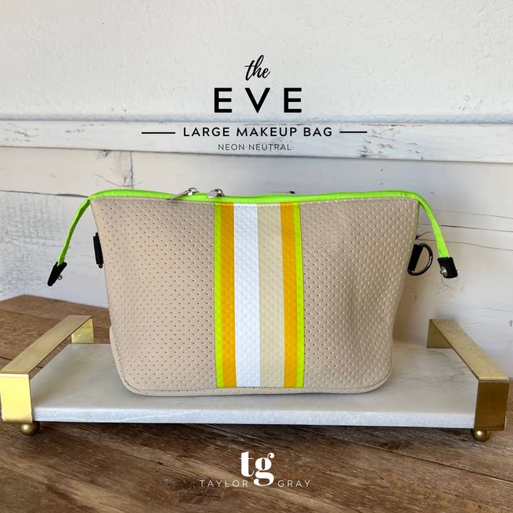 The Eve Neoprene Large Makeup Bag | shoptaylorgray for wholesale by TAYLOR GRAY