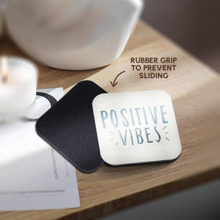 3dRose - Wholesale Coasters - 3dRose, Positive Vibes, Coaster10