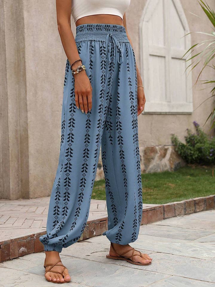 HIDDENBRAND - Wholesale Pants - Women's - Bohemian Wide-Leg Bloomers Slacks7