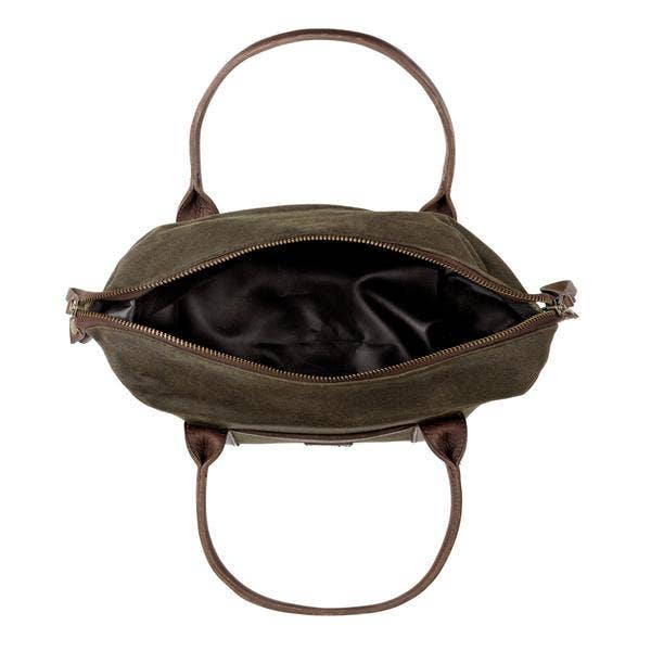 Mission Mercantile Leather Goods – Engroshandel Køletaske – Hvid Wing Voksbehandlet lærred Cooler10