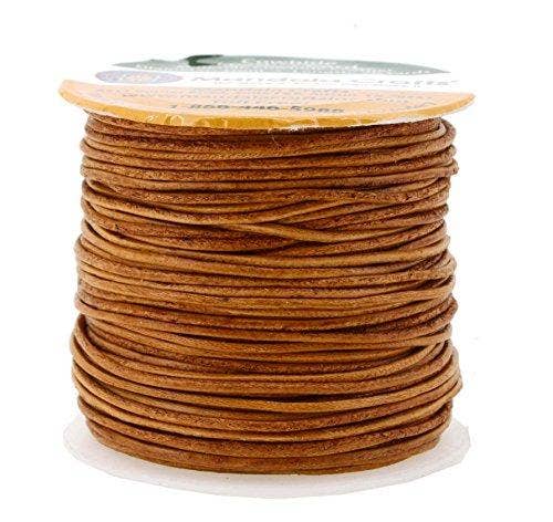 Mandala Crafts - Wholesale Craft Supplies - Mandala Crafts Round Cowhide Genuine Leather String Cord, Natural Rawhide Rope for Jewelry Making, Kumihimo Braiding, Shoelaces38