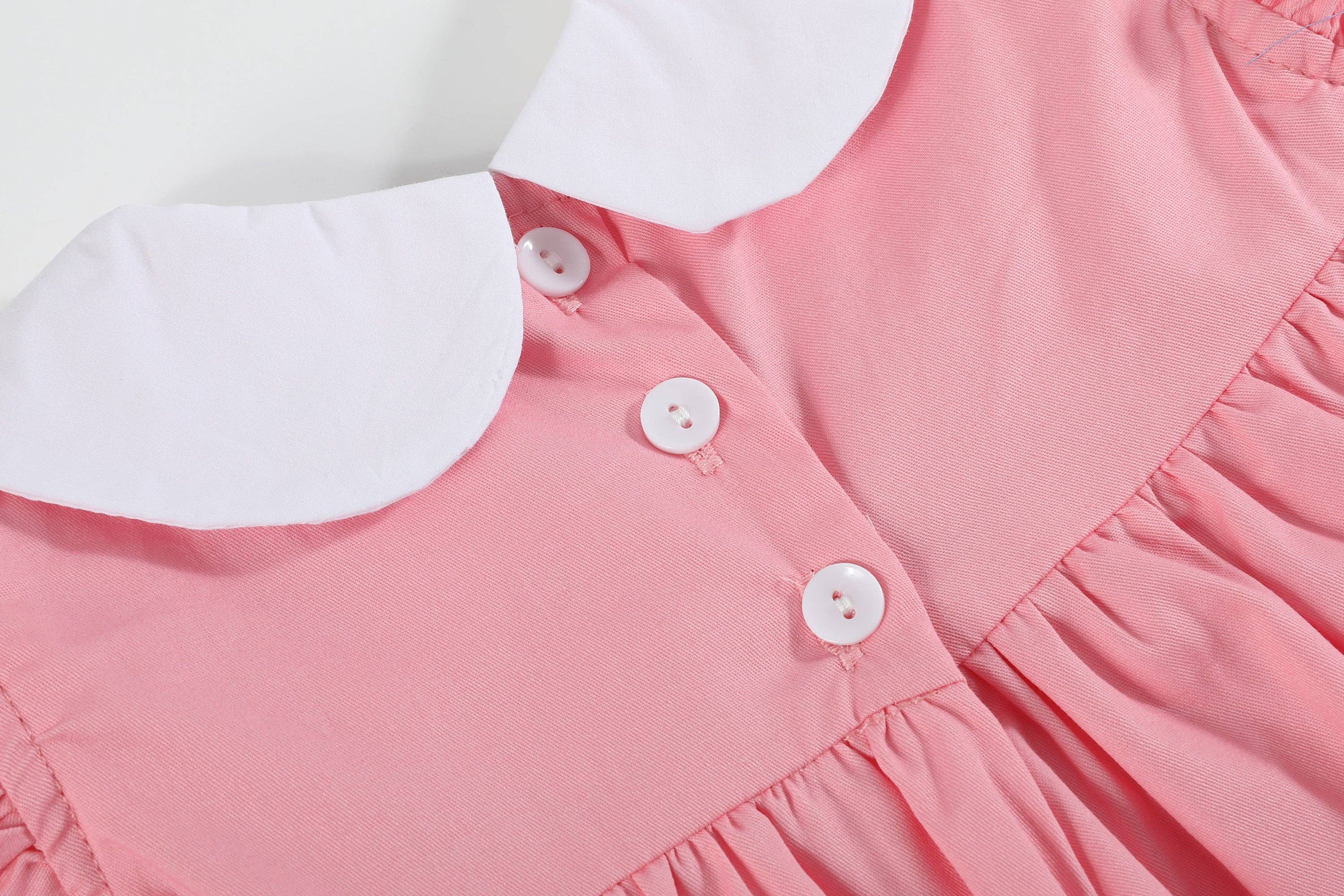 Lil Cactus - Wholesale Dress - Kids - Pink and Red Heart Vatine's Ruffle Dress6