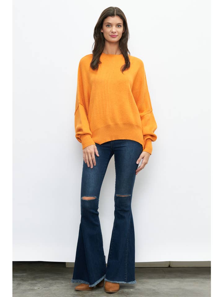 Newbury Kustom - Wholesale Tunic Sweater - Women's - 10319A -Slouchy silhouette pullover sweater9