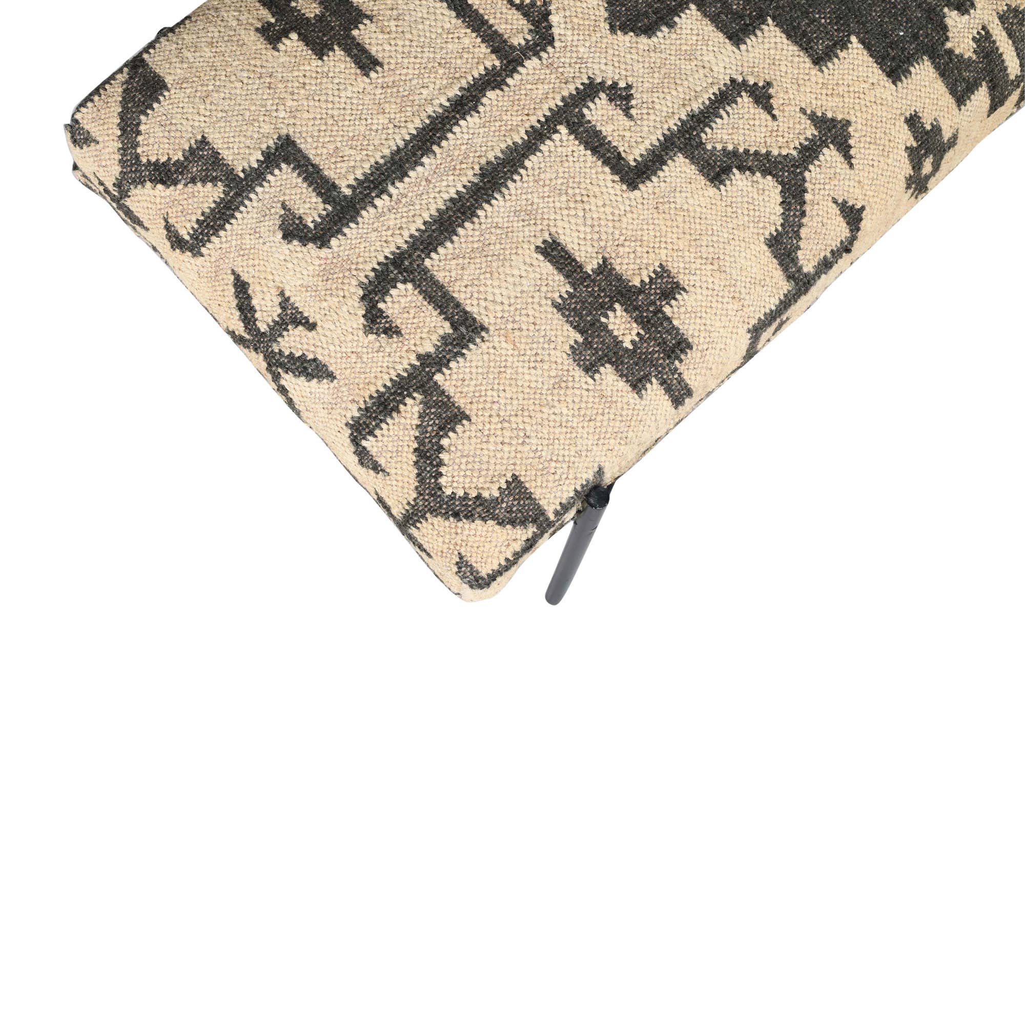 LR Home - Wholesale Bench - Handmade Jute Upholstered Bench with Metal Legs3