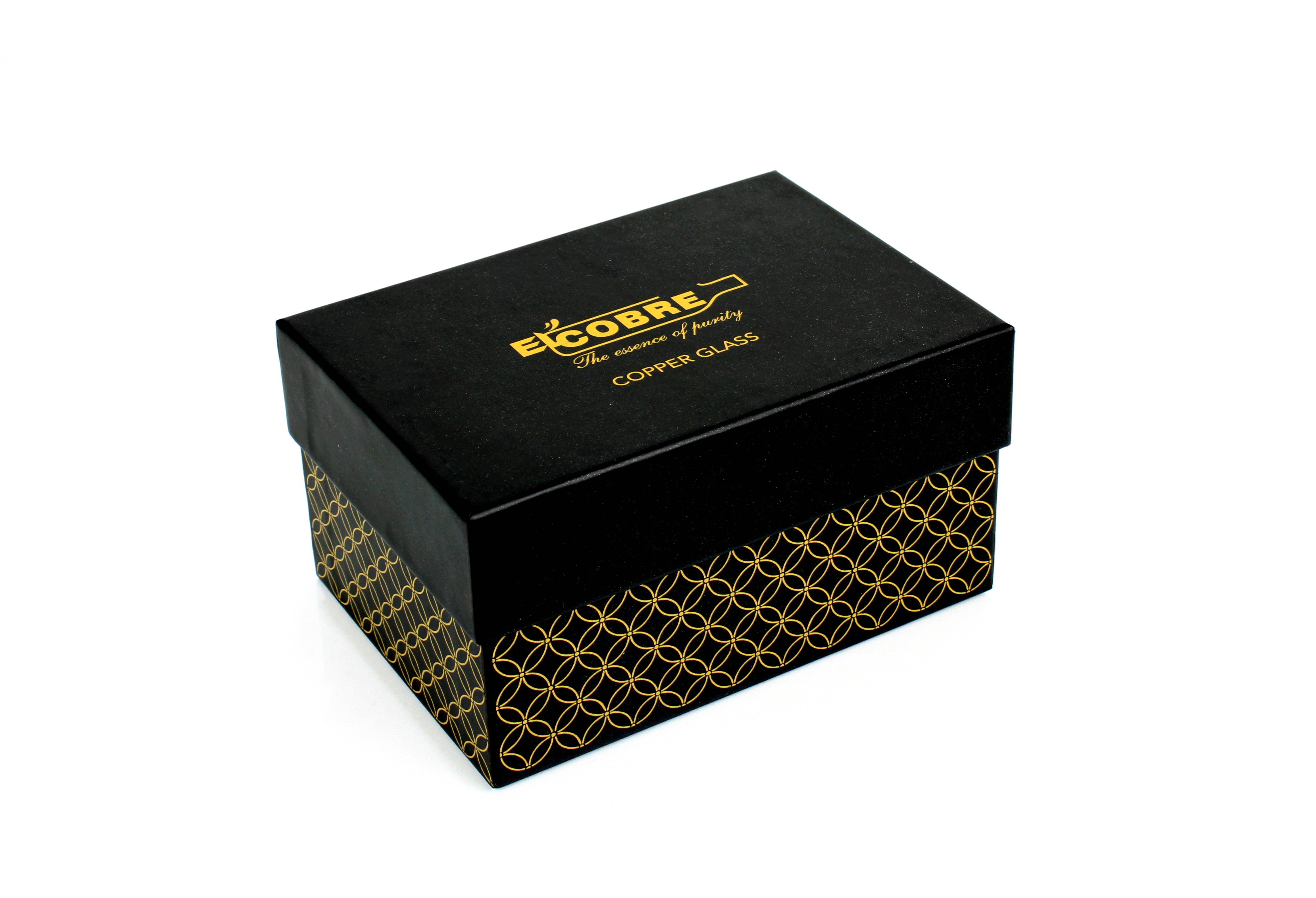 El'Cobre-Ecozonelifestyle – Großhandel Trinkglas/Tasse – Kupfer-Gläser-Set Mid-Sequence im Geschenkbox (2 Gläser)5