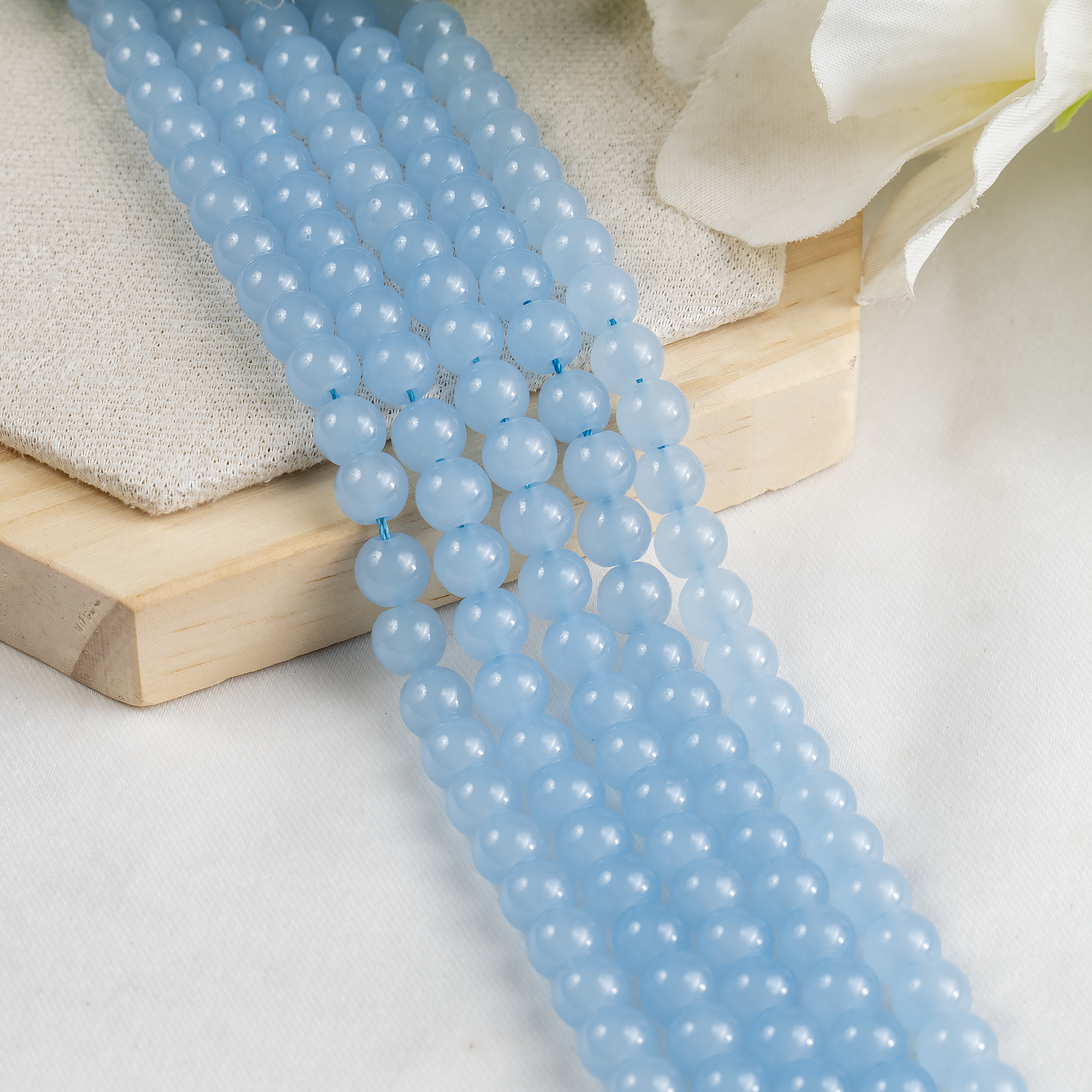 Soothing Crystals Beads - Wholesale Beads - Crystal Jewelry Beads | Chalcedony Dyed | Gemstone Beads9