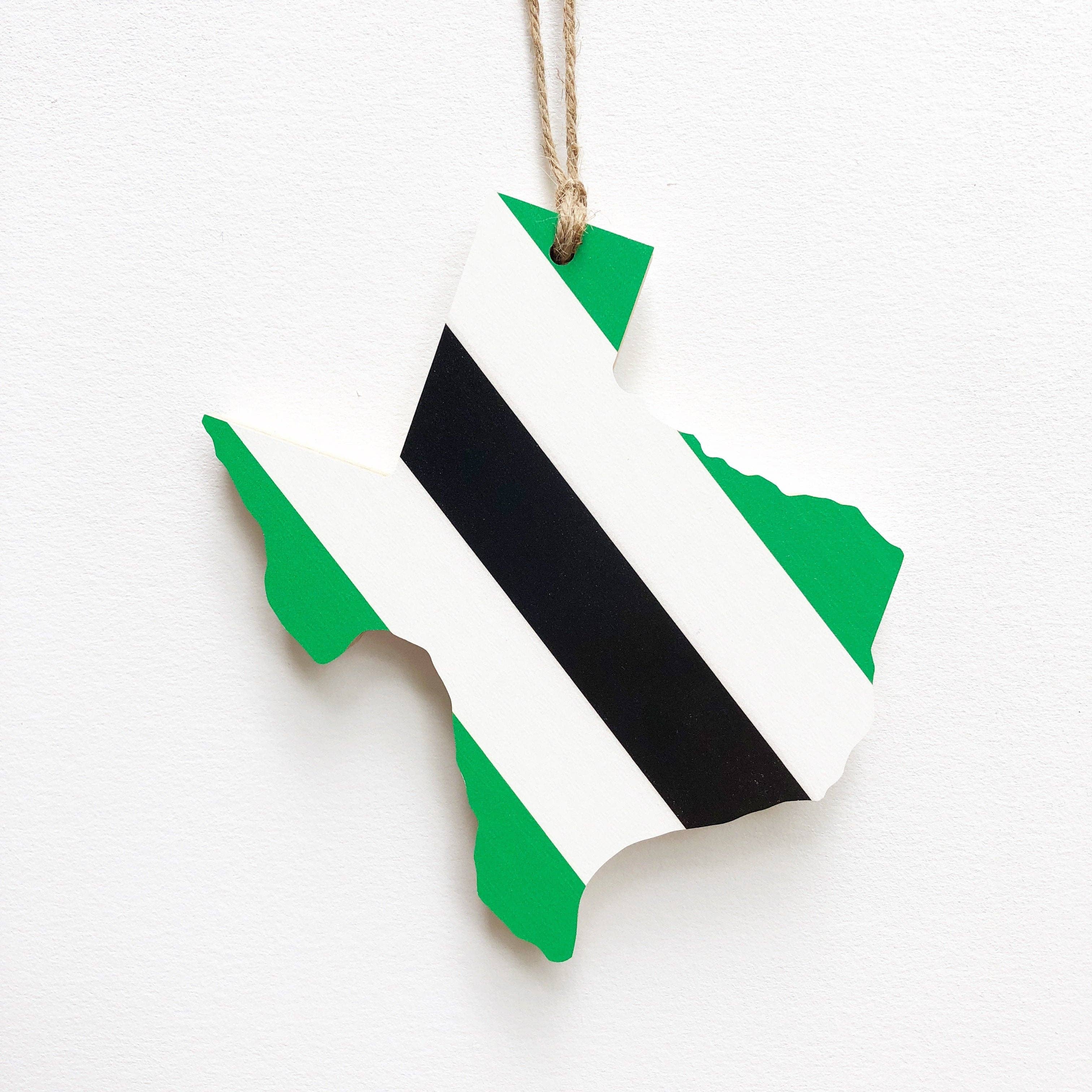 Hemlock & Heather - Wholesale Ornament - Blue/White/Red Team Spirit Texas Ornaments4