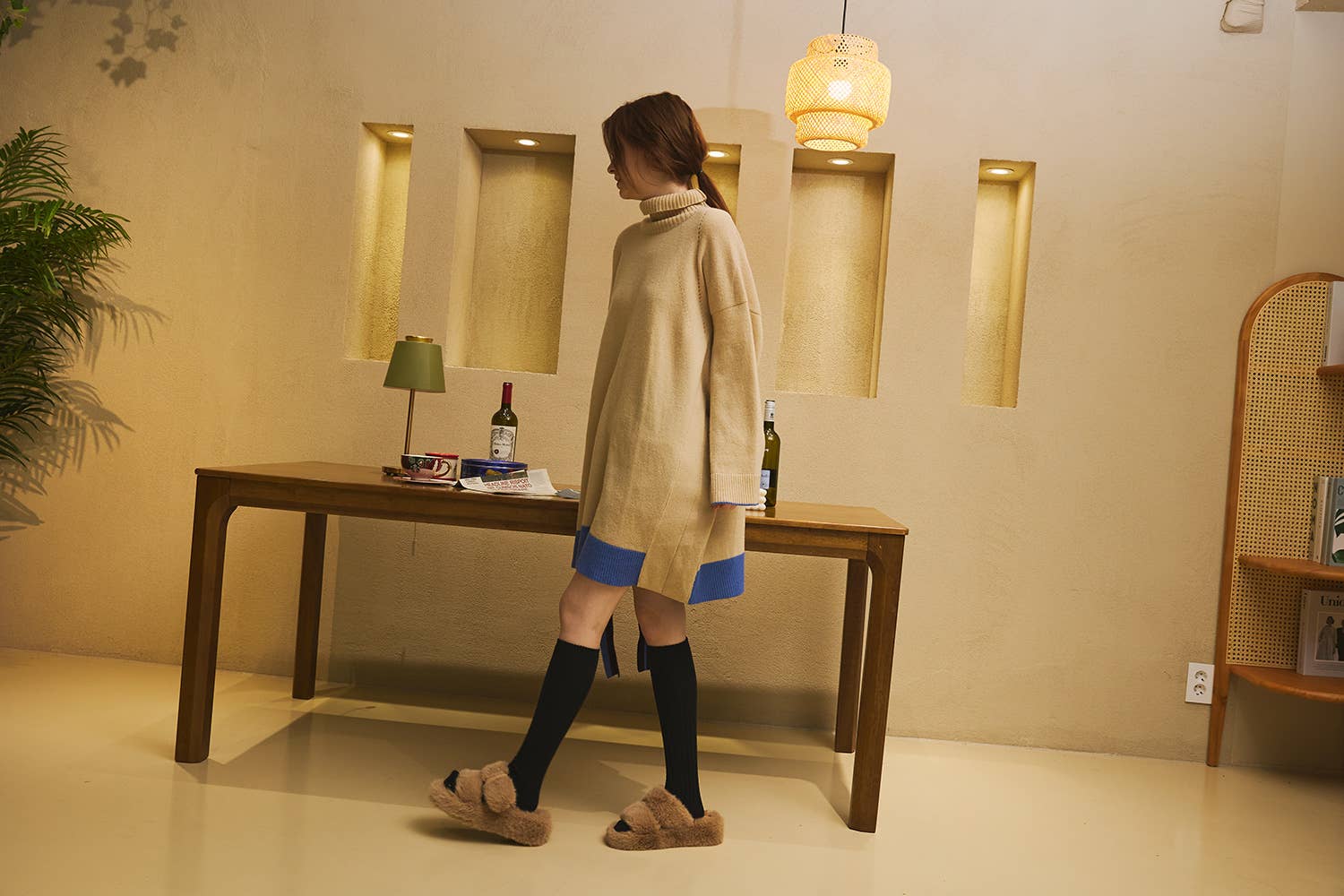 Comfortarians – Meias - Mulher por atacado – Meias Altas de Lã e Caxemira da Linha Premium10