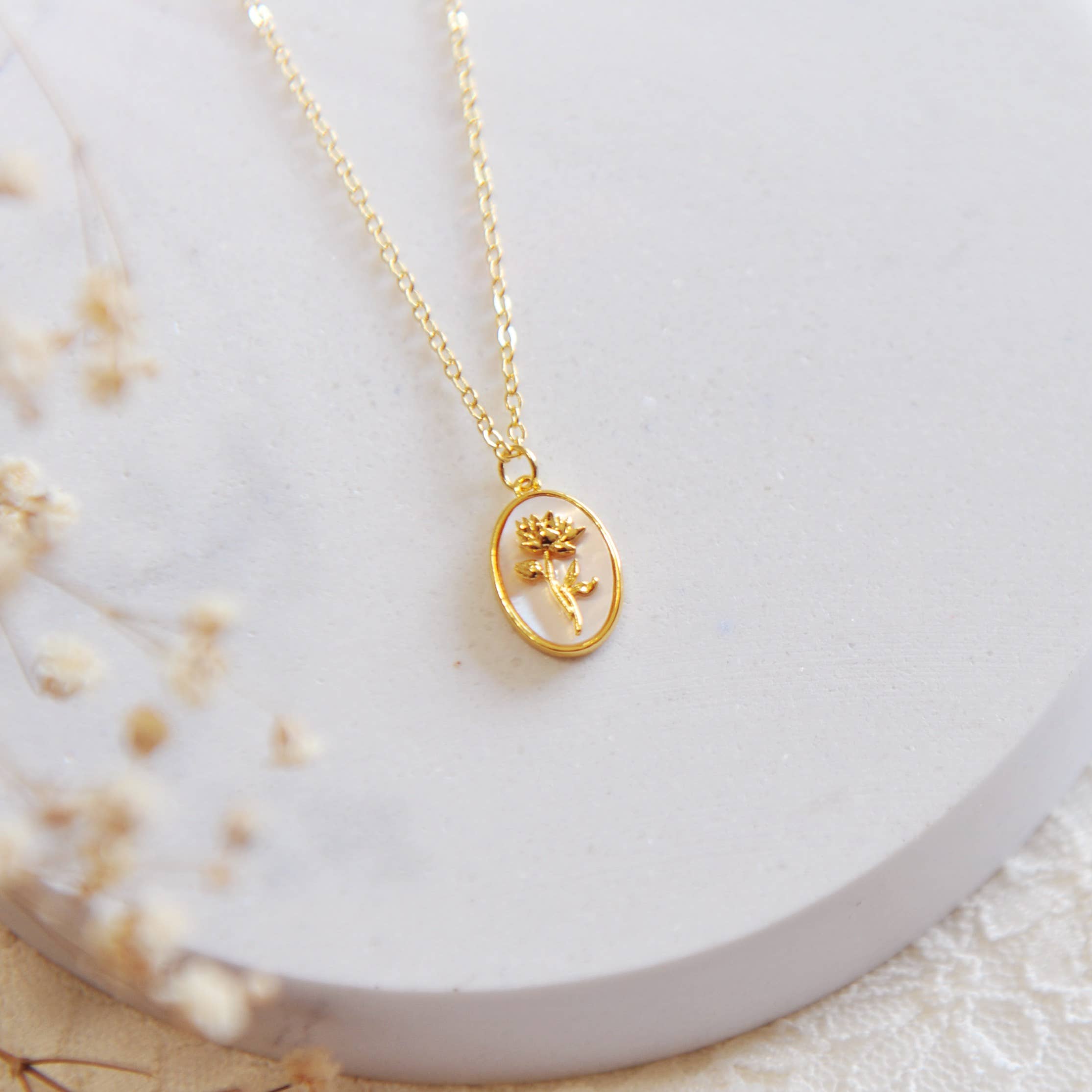 Oh So Lovely - Wholesale Pendant/Charm Necklace - Flora Birth Flower Necklace5