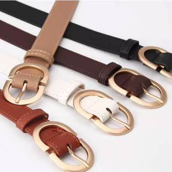 Faux Leather Belt Matte Buckle Belt | Bella Lucca Boutique Black