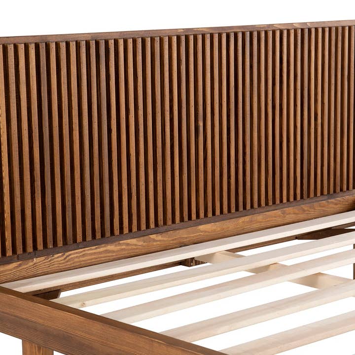 Deholzwart GmbH - Wholesale Bed - Hendrick wooden bed frame, walnut