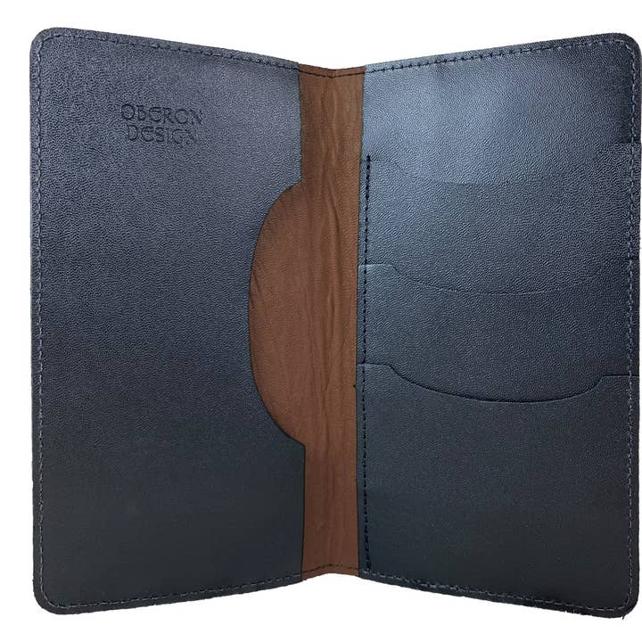 Oberon Design - Vente Étui portefeuille pour téléphone – unisexe - Grand portefeuille en cuir pour smartphone - Roof of Heaven5