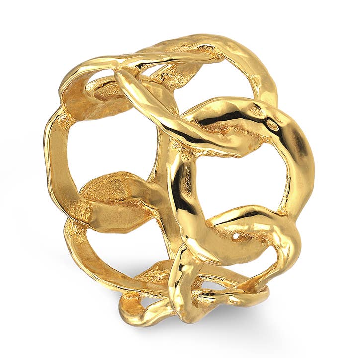 Big Space Link Ring for wholesale by Jane Koenig